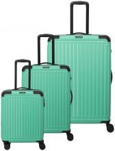 dreiteiliges Kofferset Travelite Cruise Light Aqua L/M/S Türkis