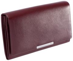 Maitre Diedburg Longbörse mit Überschlag Belg Leder dark red