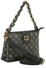 Abendtasche mit Kettenhenkel Guess Alva Mini Brown Logo