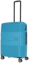 erweiterbarer Reisekoffer Travelite Waal M 65cm Hartschale türkis