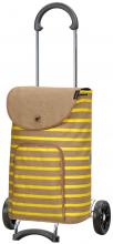 auffälliger Einkaufsroller gelb gestreift Andersen Scala Shopper Eske