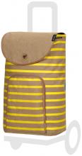 gestreifte Einkaufstasche für Trolley Andersen Shopper Eske Gelb