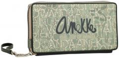 Anekke Alma Original Logoprint Passport Wallet grün bunt Perlon