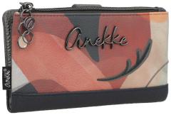 Anekke flexibles Portmonee Muse Rottöne bestickt RFID dunkelblau