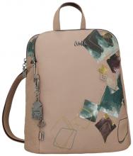 Anekke Cityrucksack Real Evolution Taupe diebstahlsicher