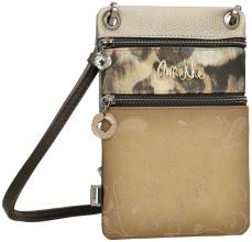 bestickte Crossovertasche Anekke Real Manifesto taupe