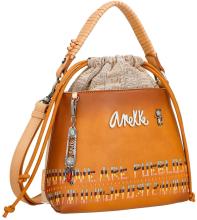 Anekke Menire Bucket Bag Magic Souls braun Stickerei Glitzer Zugband