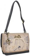 Anekke Mademoiselle Studio Schultertasche Skizzen Taupe