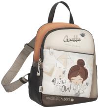 Anekke Damenrucksack Medium Sophia Braun gemustert