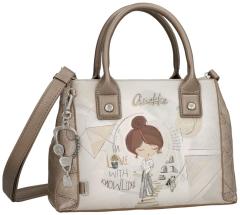 Henkeltasche Anekke beige Sophia bunt antik Griechenland metallic