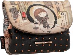 Anekke Bügelverschlussbörse Überschlag Shoen Nieten braun 