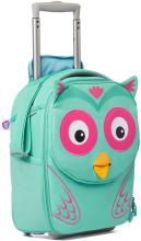 Affenzahn Eluise Eule türkis pink Kindertrolley 2-Rad