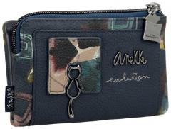 Anekke Wallet flexibel Evolution dunkelblau Real RFID Metallpin
