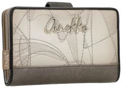 Damengeldbörse zart Anekke hell Sophia Stickereien Auralis schimmernd