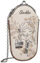 Brillentäschchen Anekke Muse Plympia beige bestickt