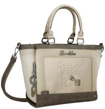 Anekke Muse Amphora Henkeltasche beige taupe Prägung