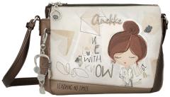 dreigeteilte Damentasche Anekke schimmernd Sophia Comicprint