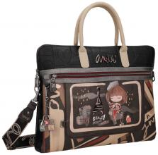 Anekke Mademoiselle Aktentasche schwarzbunt Paris 