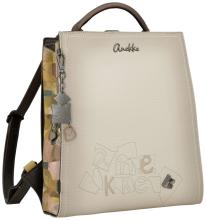 außergewöhnlicher Citybackpack Anekke Muse Bloom beige braun