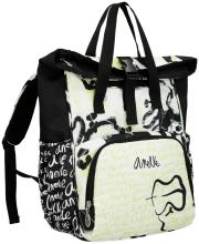 Nylonrucksack Rolltop Anekke Nature Towanda schwarz gelb