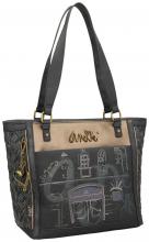 Anekke Mademoiselle Boutique Tote Bag dunkelblau Glitzer bestickt