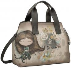 Kurzgrifftasche mit Schultergurt Anekke REAL Beige