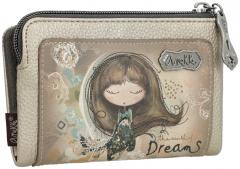 Anekke Real Wallet flexibel Glitzer beige taupe