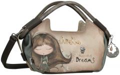 Anekke Real raffinierte Kurzgrifftasche beige bunt Glitzersteine