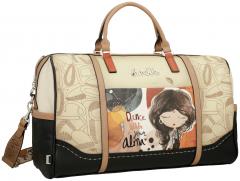 Anekke Alma bestickter Weekender beige bunt Glitzer