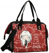 Anekke Alma Lunchbag isolierend dunkelrot zartrosa