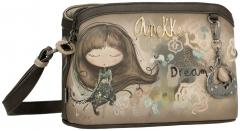 Anekke Crossbody Bag Real beige taupe Stickerei Glitzer