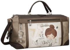 Anekke Sophia Travelbag Doktortasche big Braun mit Print