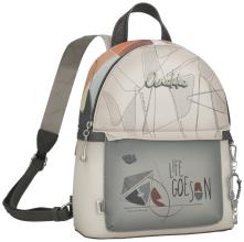 Tagesrucksack Anekke zart Auralis beige Sophia orange Glitzer