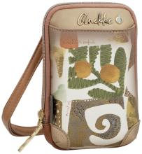 Handytasche Anekke Amphora grün Muse bestickt Metallic abstrakt