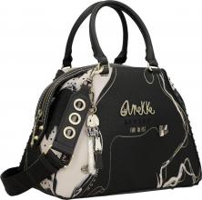 Bowlingtasche schwarz beige Ziernieten Anekke Shoen Nature Shodo