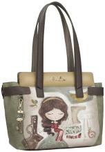 Anekke MUSE Henkeltasche mit Print Olivgrün Bunt