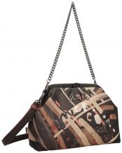 Anekke Mademoiselle Parisian Schultertasche Bügelverschluss dunkelbunt