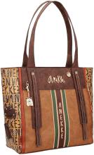 geräumiger Shopper Brauntöne Anekke The Forest Urban Stickerei Eisbär