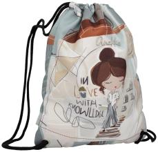 Freizeitrucksack Sportbeutel Anekke Sophia beige graublau Print