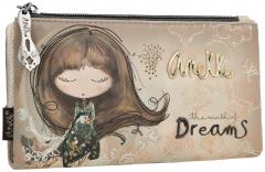 Anekke flexible Longbörse beige Glitzer herbstlich Metallic