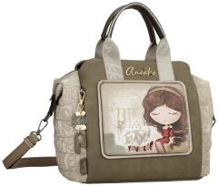 Anekke Muse Henkeltasche taupe beige Griechenland