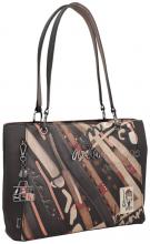 Henkeltasche dunkelbunt bestickt Glitzer Anekke Mademoiselle Parisian