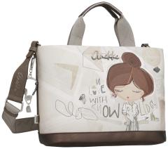 Anekke Henkeltasche Medium Sophia Beige Metallic