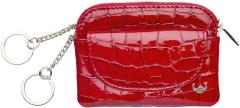 Schlüsseltäschchen Golden Head Cayenne kirschrot Kroko