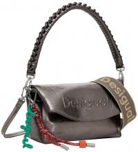 Überschlagtasche Desigual Trokel Metallic Dark Silver