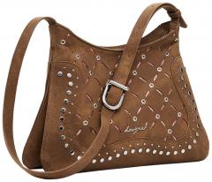 Desigual Umhängetasche schmal Yankee camel Nieten Cutouts Manaos braun