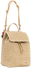 Bastrucksack Desigual beige Natural Raffia Luena sommerlich
