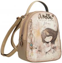 Minibackpack Anekke Memories bestickt Strass beige