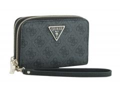 Portmonee mit Alloverlogo Guess Laurel SLG Coal Logo 