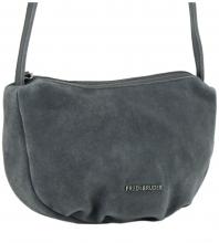 Velourstasche dunkelgrau Jo Round Crossbag Antracite FREDsBRUDER